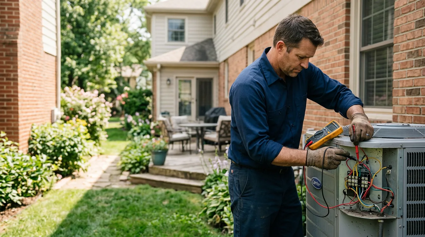HVAC technician working near Carlisle, IN
